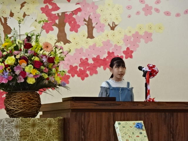 6年生の挨拶がんばりました。