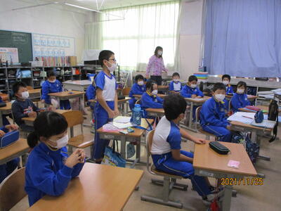 最後に、感想を（３年生）